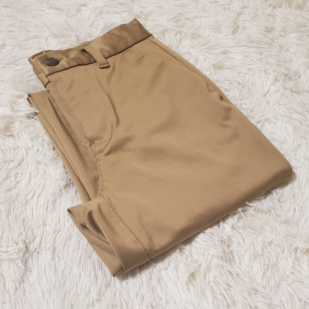 Girl's Nautica Khaki School Uniform Tan Dress Pants, Sz 10 Regular Comfort Fit